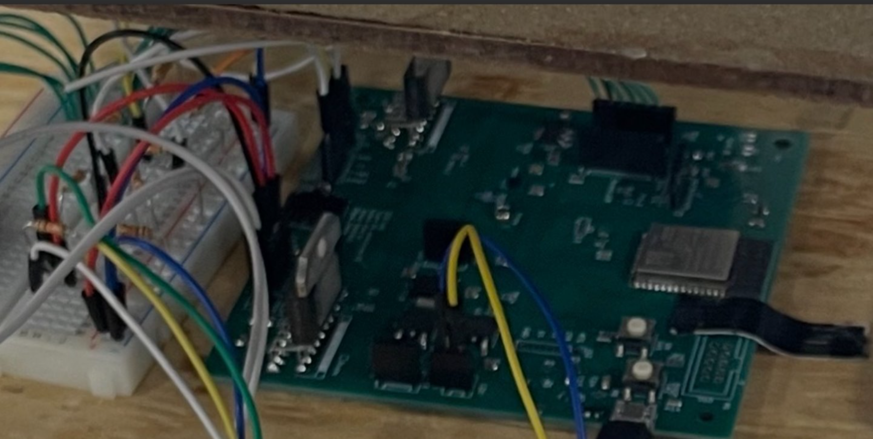 Assembled PCB on Platform